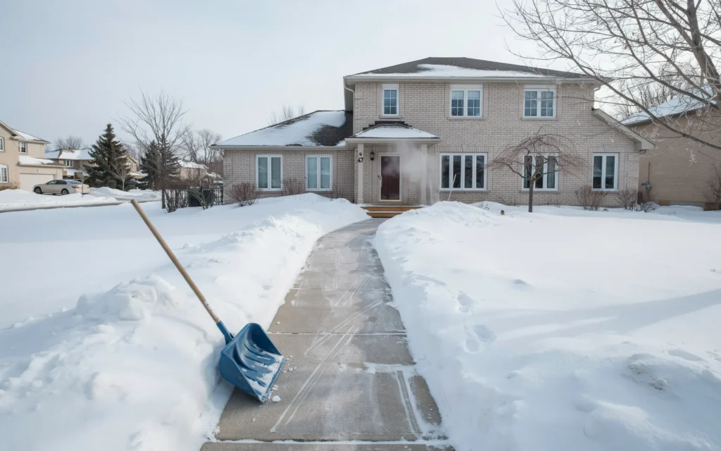 Maintaining concrete walkways during Ontario winter